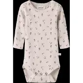 Lil´ Atelier Macacão/Body 'NBFGago' creme / oliveira / cor-de-rosa / carmesim