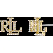 Ralph Lauren Brincos ouro / branco