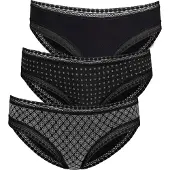LASCANA Cueca preto / branco