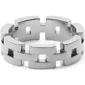 Daniel Wellington Anello Acciaio 3 Maglie 62 mm — Anello