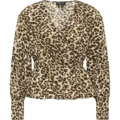 Faina Blusa verde escuro / branco