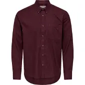 Only & Sons Camisa 'ONSJUPITER' vermelho rubi