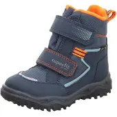 Superfit Bota de neve 'Husky' navy / azul claro / laranja