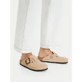 Birkenstock Tamancos Boston mulheres - Bege - 36