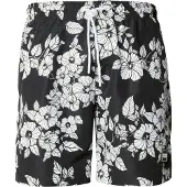 Urban Classics Calções de banho preto / branco
