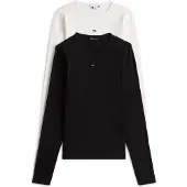 Tommy Hilfiger Camiseta De Manga Comprida Essential Slim Fit 2 Unidades