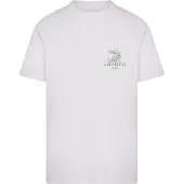 Mister tee Camisa 'Andalucia Espana Limon Fresco' verde escuro / branco