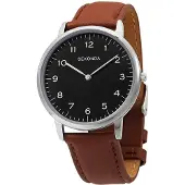 Sekonda Relógio de quartzo com bracelete de pele 1348.84 para homem