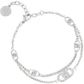 Liu Jo Bracciale Doppio Acciaio Con Cristalli Lj2903 — Bracciale