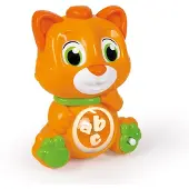 Clementoni , Bebê, Brinquedo Interativo, Gato, Laranja, Unissex, 10 - 36 meses
