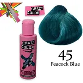 Crazy Color semipermanente 100 ml azul pavão