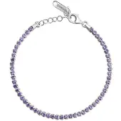 Brosway Pulseira de tênis Fancy Magic Purple com zircônia cúbica FMP107