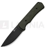 CIVIVI Faca Jencks, OD Green G-10, Black Stonewash