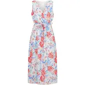 Cloud5ive Vestido de verão azul claro / magenta / rosa escurecido / branco