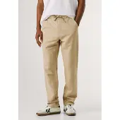 Pepe Jeans para homem. PM2100080 Calças Pull On Comfort Chino Linho Bege Pull On (30), Casual, Algodão