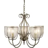 Searchlight Candeeiro suspenso Silhouette 5 luzes