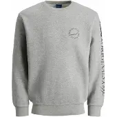Jack & Jones Sweatshirt 'Elias' acinzentado / preto