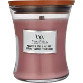 Woodwick Vela perfumada frasco médio Pressed Blooms & Patchouli 275 g