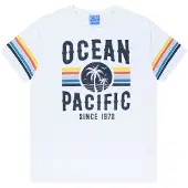 Ocean pacific Camisa 'Tiderush' navy / amarelo / laranja / branco