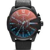 Diesel Relógios analógicos azul céu / vermelho sangue / preto