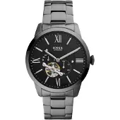 Fossil Relógios analógicos 'Townsman Auto' cinzento / preto