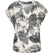 LASCANA Blusa creme / preto