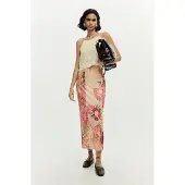 Desigual , Vestido punto largo 2 en 1, Mulher, Poliamida, Branco, L