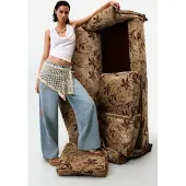 Desigual , Saia pareô curta de crochê, Mulher, AlgodÃO, Branco, U