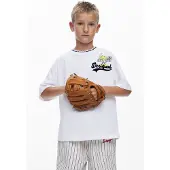 Desigual , Camiseta de manga curta beisebol, Infantil, AlgodÃO, Branco, 3/4
