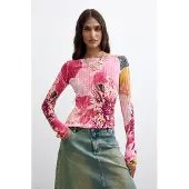 Desigual Pullover chocolate / laranja escuro / rosé / vermelho claro