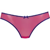 Vivance Tanga azul escuro / rosa escuro