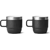 Yeti Rambler Stackable Mugs 6oz, Black, canecas térmicas empilháveis, 177 ml