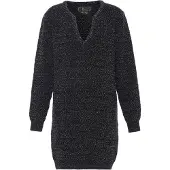 Faina Vestido de malha preto