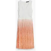 Desigual , Vestido longo degradê, Laranja, M