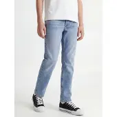 Jack & Jones Junior Calças de ganga 'JJChris' azul ganga