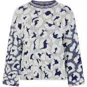 Marc Cain Pullover marinho / branco