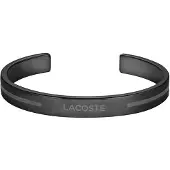 Lacoste Bracciale Aperto Nero Adventurer 2040528 — Bracciale