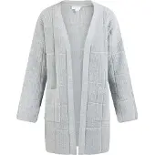 Usha WHITE LABEL Casaco de malha cinzento claro