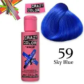 Crazy Color semi-permanente 100 ml azul celeste