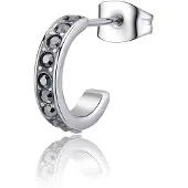 S`Agapõ Single hoop Orecchino con crystals Snap SNP36