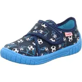 Superfit Pantufa 'Bill' azure / azul escuro / branco