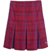 Puma Saia Midi T7 Pleated Tartan Woven