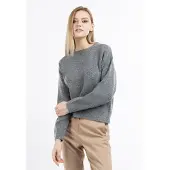 Dreimaster Klassik Pullover acinzentado