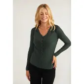 Usha Casaco de malha verde escuro