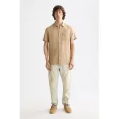Scotch & Soda Camisa De Manga Curta Regular Fit Linen