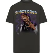 Merchcode Camisa 'Snoop Dogg Paintbrush' azul / amarelo / roxo / preto