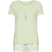 LASCANA Calções de pijama bege claro / verde / verde pastel / lavanda