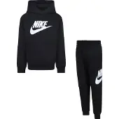 Nike Fato de jogging 'CLUB FLEECE' preto / branco