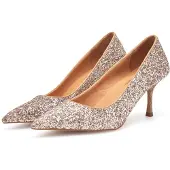 Woden Sapatos De Salto Laura Glitter