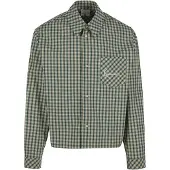Karl kani Camisa cáqui / verde escuro / offwhite